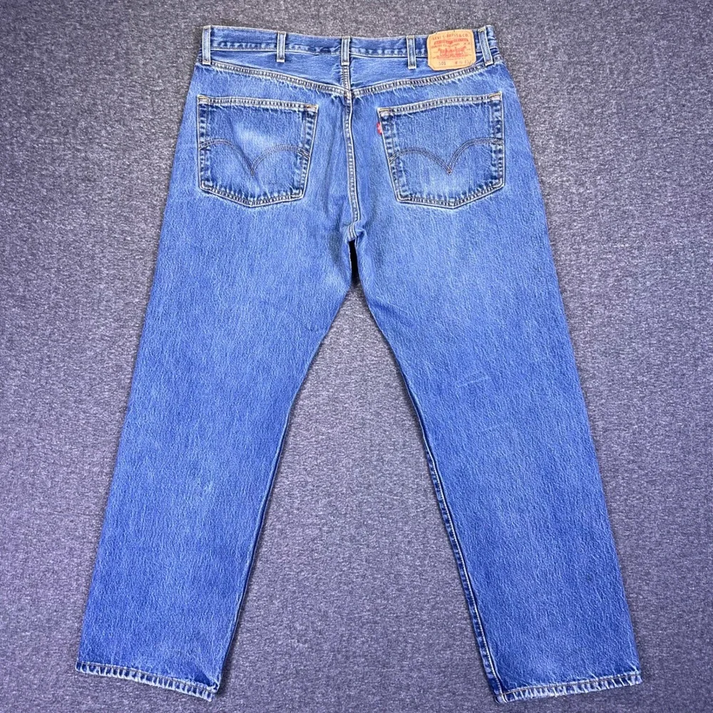 VTG 00s Levis 501-0115 Jeans Mens‎ 38x30 Blue Straight Classic Casual Button Fly
